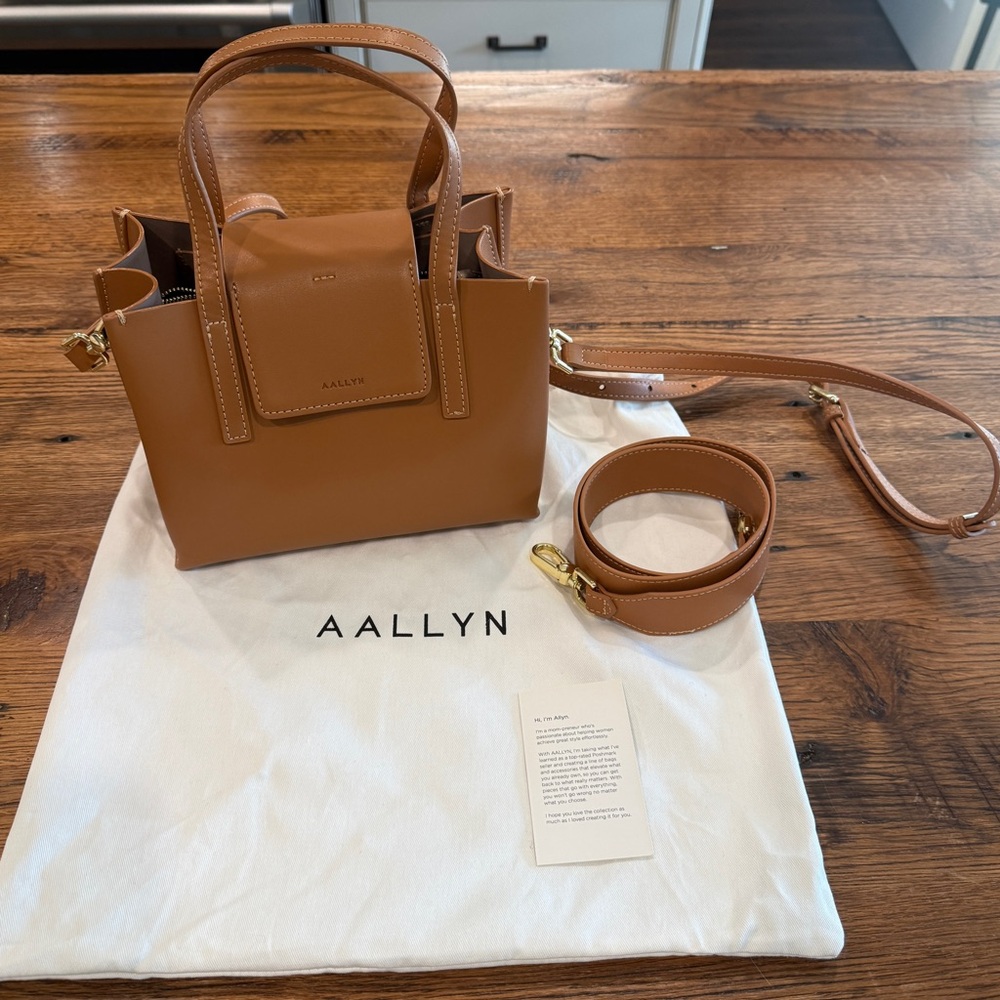 AALLYN Stella Satchel Mini Leather Crossbody